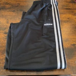 Adidas Tear Away Snap Button Warmup Track Pants Size Small